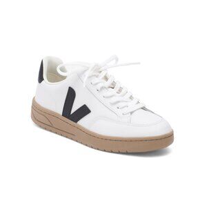 VEJA White/black/dune Made In Brazil Leather Sneakers